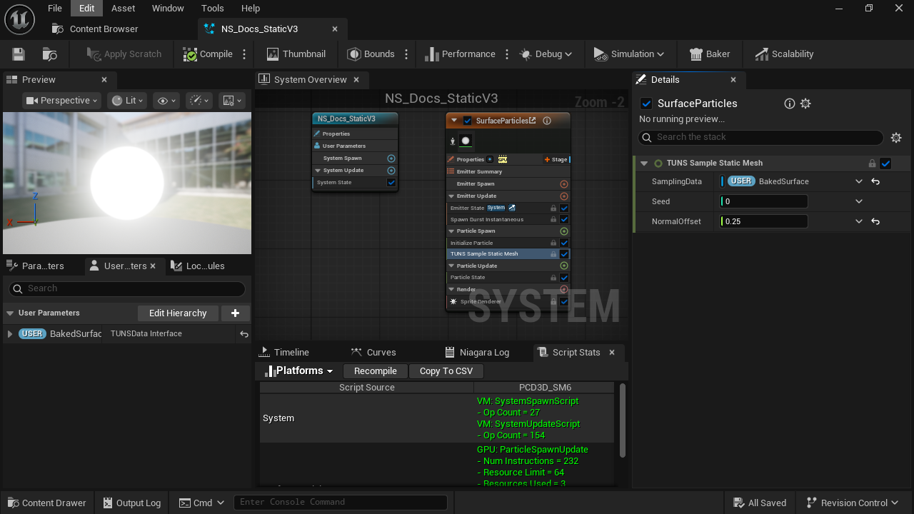 Add the user parameter on the left, then bind it in the sampler on the right.