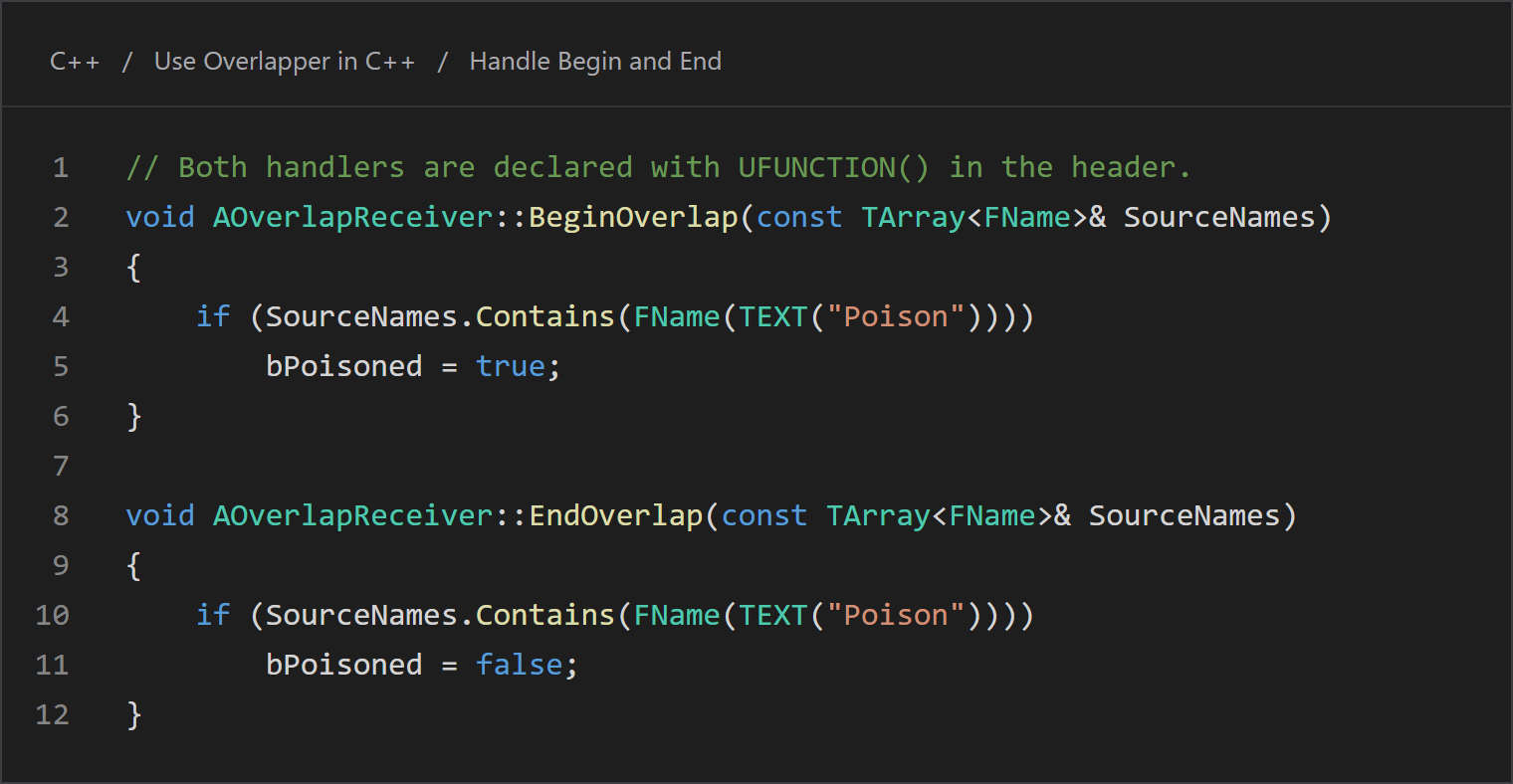 C++ source-name handlers for Poison entry and exit