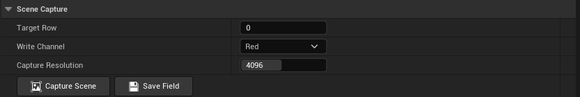Play Area capture destination and Capture Scene button