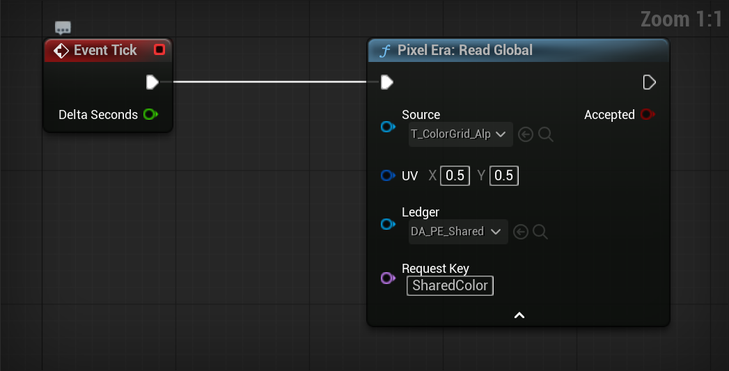 Blueprint Read Global writing SharedColor