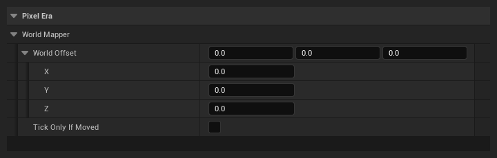 WorldMapper component settings